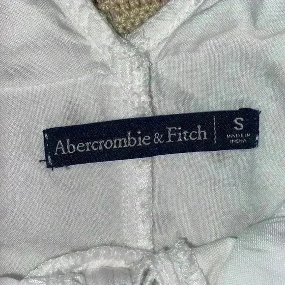 Abercrombie & Fitch White Eyelet Short Sleeve Romper - Picture 6 of 10